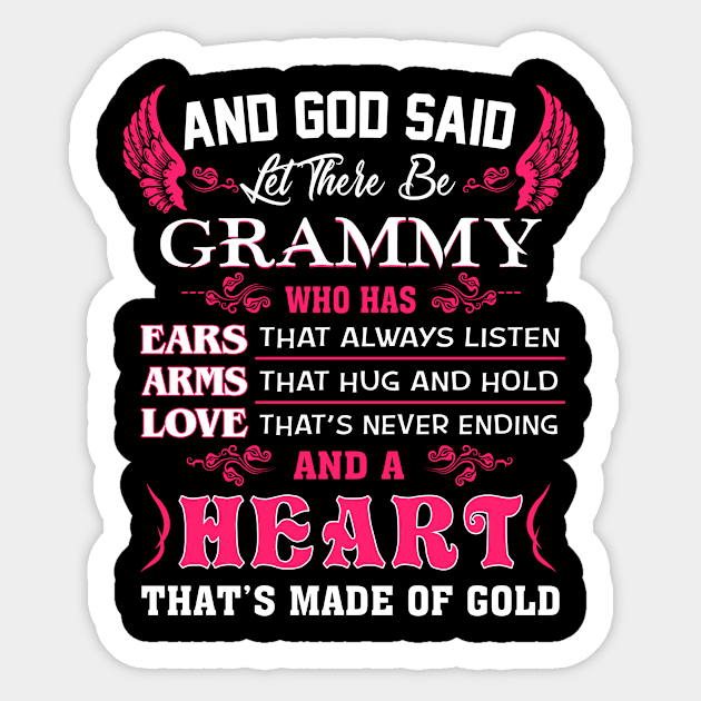 Grammy And God Said Sticker by BTTEES